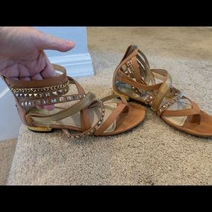 Brown sandals by Vince Camuto